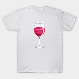 Red wine glass T-Shirt